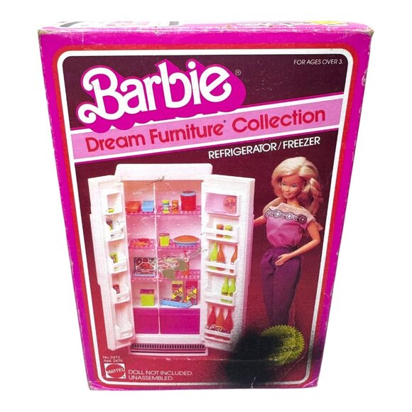 1978 Mattel Barbie Doll Dream Furniture Collection Refrigerator Freezer Box READ - Picture 6 of 16